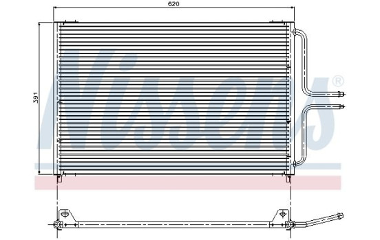 Condenser, air conditioning 94322 Nissens