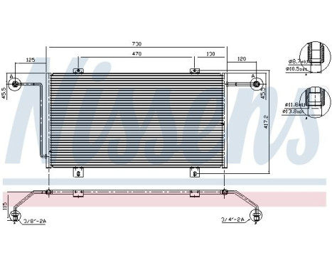 Condenser, air conditioning 94326 Nissens, Image 5