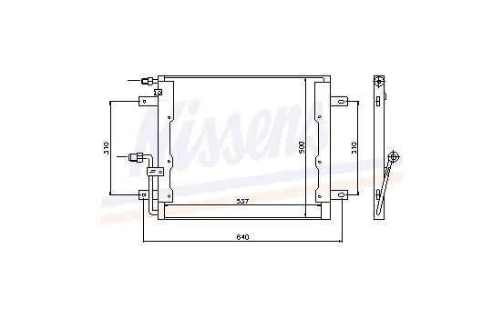 Condenser, air conditioning 94335 Nissens, Image 2