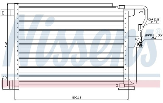 Condenser, air conditioning 94346 Nissens, Image 5