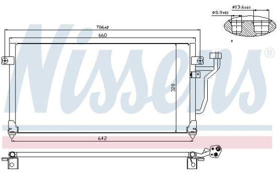 Condenser, air conditioning 94356 Nissens