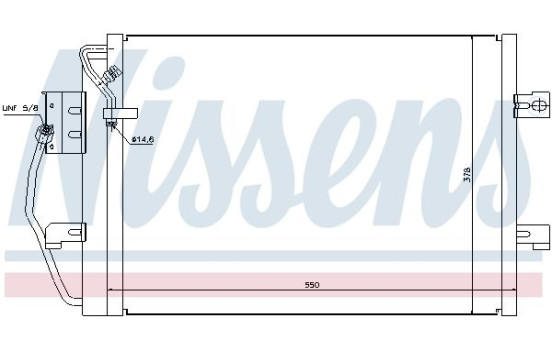 Condenser, air conditioning 94373 Nissens, Image 3