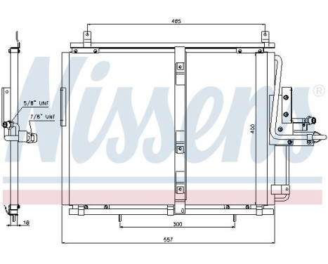 Condenser, air conditioning 94377 Nissens, Image 5