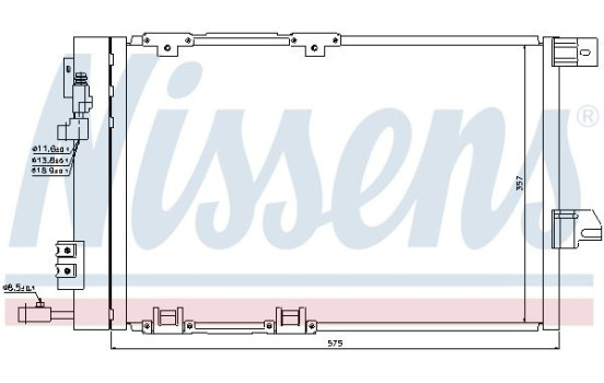Condenser, air conditioning 94384 Nissens, Image 2