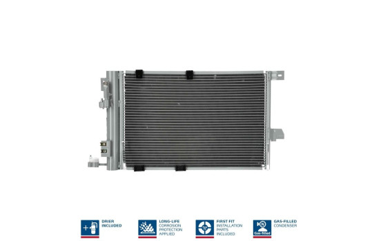 Condenser, air conditioning 94384 Nissens, Image 3