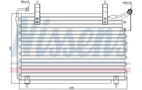 Condenser, air conditioning 94399 Nissens