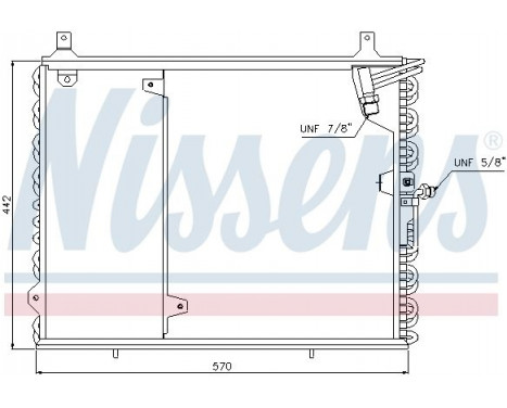 Condenser, air conditioning 94400 Nissens, Image 2