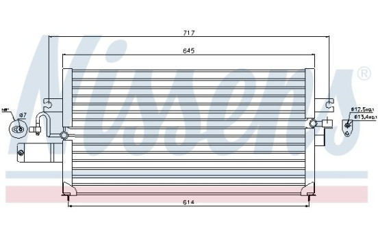 Condenser, air conditioning 94427 Nissens, Image 3