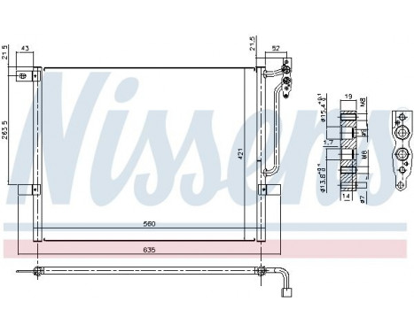 Condenser, air conditioning 94431 Nissens, Image 2