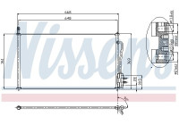 Condenser, air conditioning 94432 Nissens