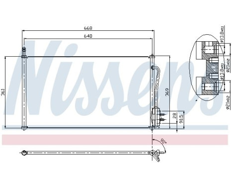 Condenser, air conditioning 94432 Nissens