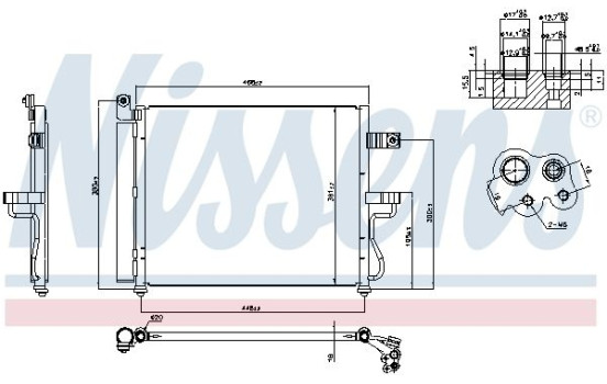 Condenser, air conditioning 94452 Nissens, Image 7