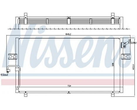Condenser, air conditioning 94499 Nissens, Image 6