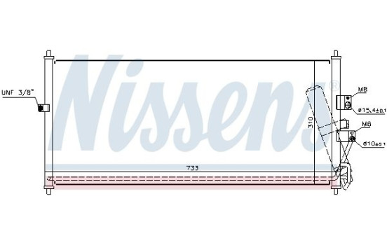 Condenser, air conditioning 94521 Nissens, Image 6
