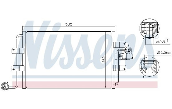 Condenser, air conditioning 94522 Nissens, Image 2