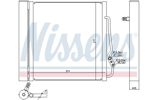 Condenser, air conditioning 94541 Nissens, Image 2
