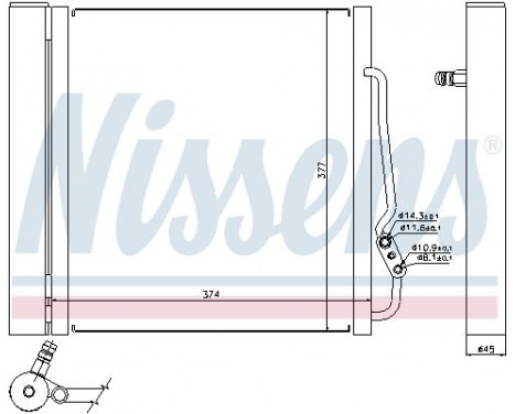 Condenser, air conditioning 94543 Nissens