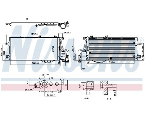 Condenser, air conditioning 94548 Nissens, Image 7