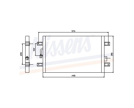 Condenser, air conditioning 94561 Nissens, Image 3