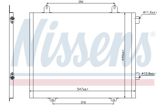 Condenser, air conditioning 94573 Nissens, Image 2