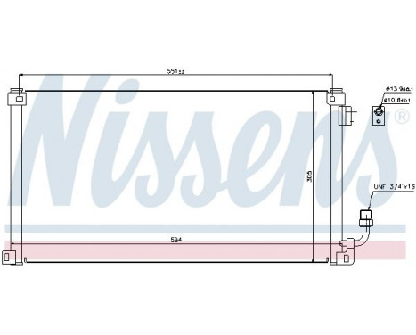 Condenser, air conditioning 94599 Nissens, Image 3
