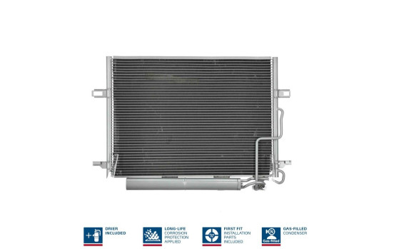 Condenser, air conditioning 94614 Nissens, Image 2