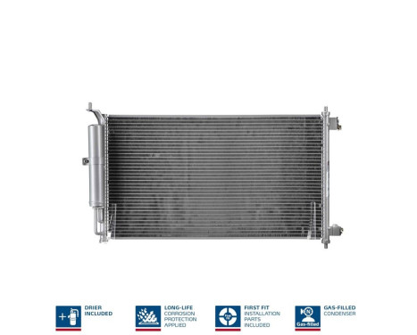 Condenser, air conditioning 94621 Nissens, Image 2