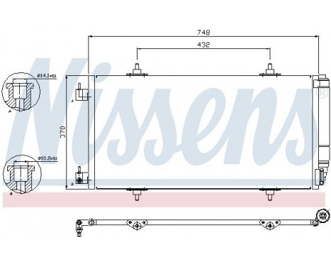 Condenser, air conditioning 94629 Nissens, Image 5