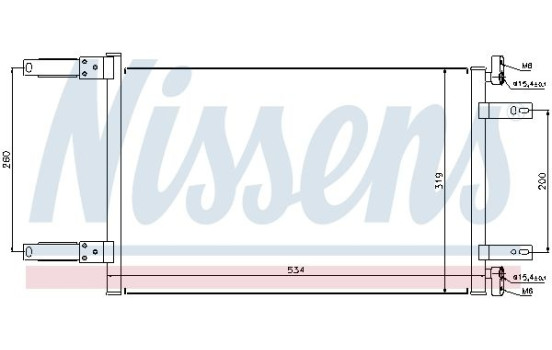 Condenser, air conditioning 94632 Nissens, Image 6
