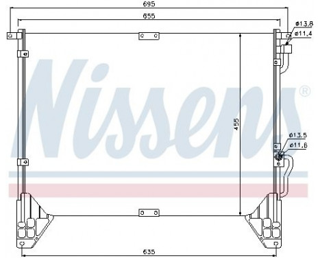 Condenser, air conditioning 94643 Nissens, Image 5