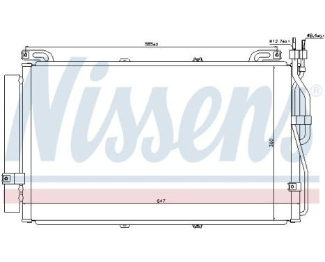 Condenser, air conditioning 94645 Nissens, Image 6