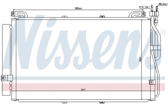 Condenser, air conditioning 94645 Nissens, Image 6