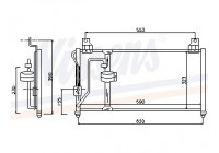 Condenser, air conditioning 94649 Nissens