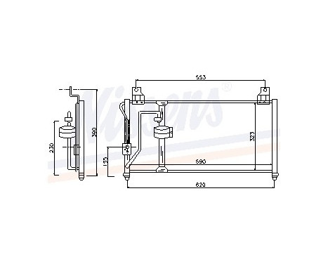 Condenser, air conditioning 94649 Nissens