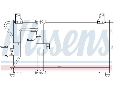 Condenser, air conditioning 94649 Nissens, Image 2