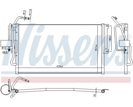 Condenser, air conditioning 94653 Nissens, Image 5
