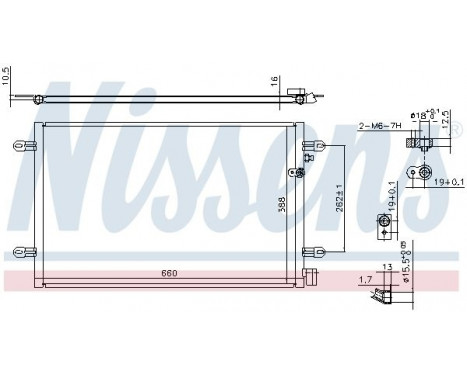 Condenser, air conditioning 94695 Nissens