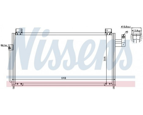 Condenser, air conditioning 94705 Nissens, Image 3