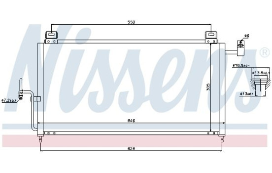 Condenser, air conditioning 94720 Nissens, Image 6