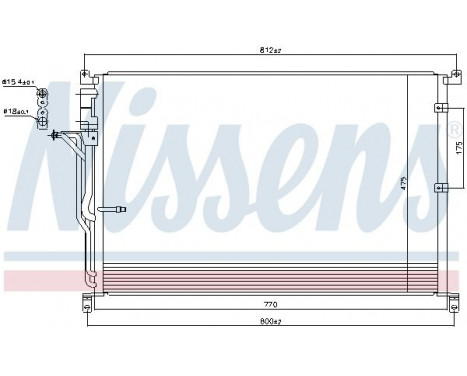 Condenser, air conditioning 94724 Nissens, Image 6
