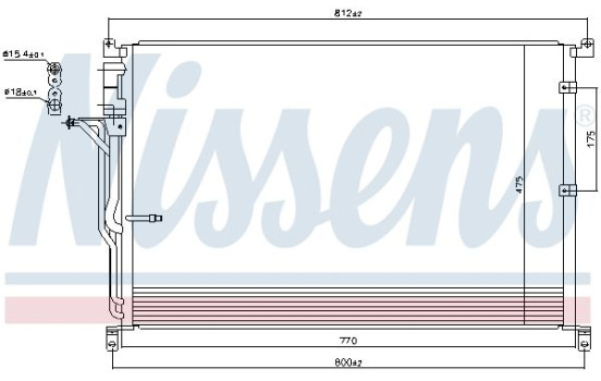 Condenser, air conditioning 94724 Nissens, Image 6