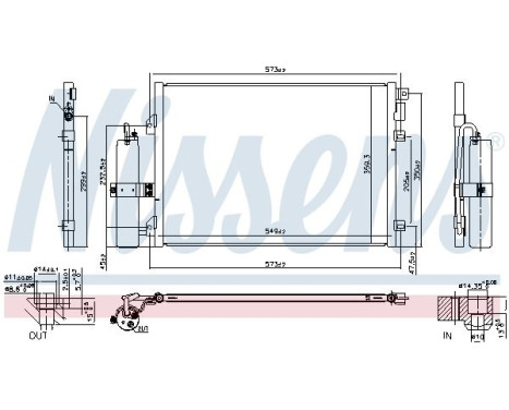 Condenser, air conditioning 94726 Nissens, Image 5