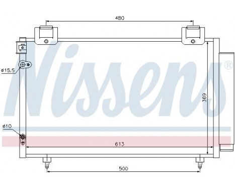 Condenser, air conditioning 94730 Nissens, Image 6