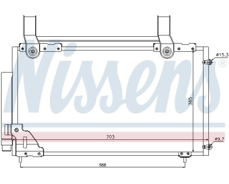 Condenser, air conditioning 94735 Nissens, Image 5