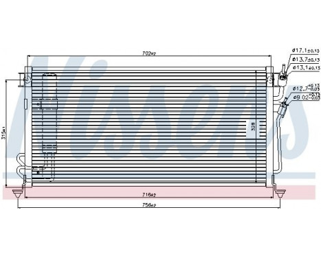 Condenser, air conditioning 94748 Nissens, Image 6