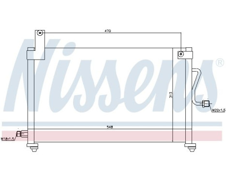 Condenser, air conditioning 94751 Nissens, Image 6