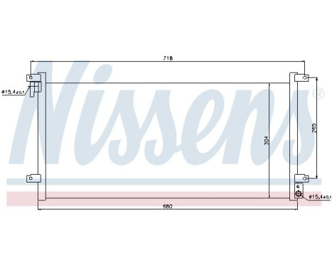 Condenser, air conditioning 94756 Nissens