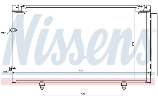 Condenser, air conditioning 94757 Nissens, Image 6
