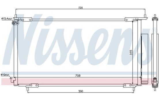 Condenser, air conditioning 94772 Nissens, Image 2