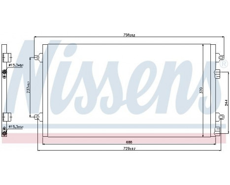 Condenser, air conditioning 94783 Nissens, Image 5